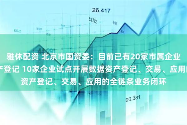 雅休配资 北京市国资委：目前已有20家市属企业完成24项数据资产登记 10家企业试点开展数据资产登记、交易、应用的全链条业务闭环