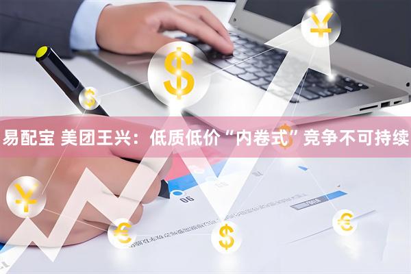 易配宝 美团王兴：低质低价“内卷式”竞争不可持续